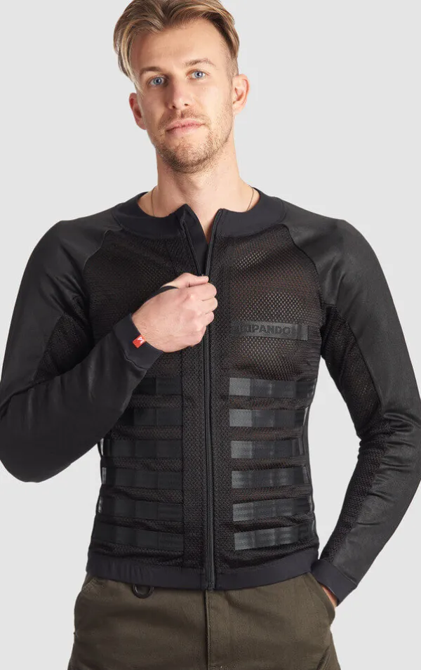 Pando Moto Commando-Uh Motorjas Black> Motorjassen