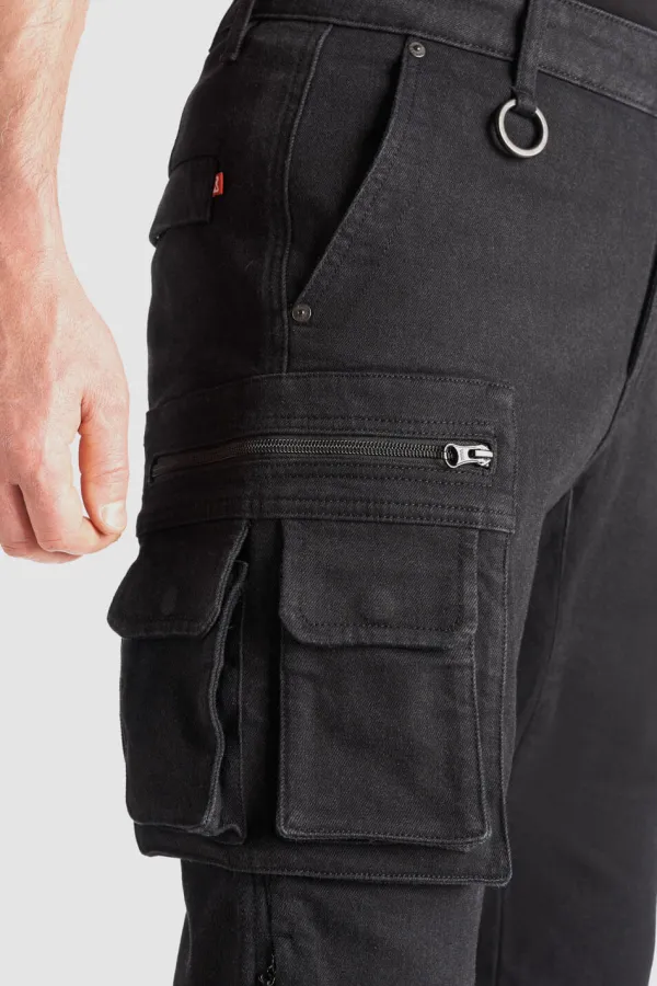 Pando Moto Desert-Cargo Motorjeans Black> Motorbroeken|Motorjeans