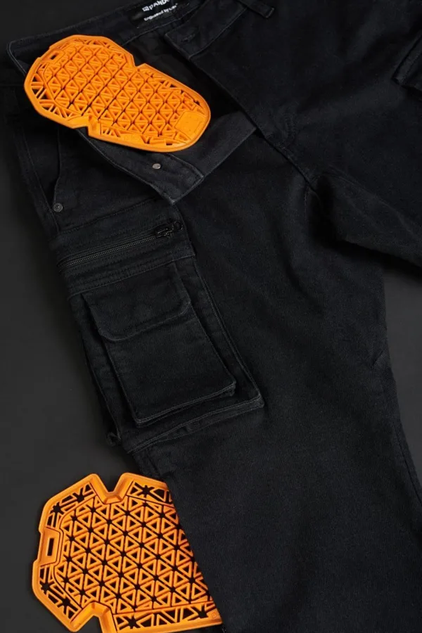 Pando Moto Desert-Cargo Motorjeans Black> Motorbroeken|Motorjeans