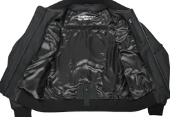 Pando Moto Falcon Motorjas Leather Aviator Black><noscript><img width=
