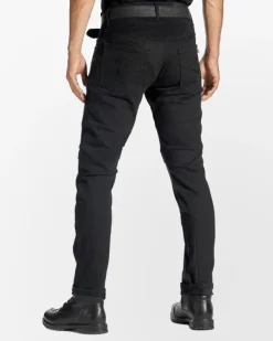 Pando Moto Karldo Slim Motorjeans Black> Motorjeans