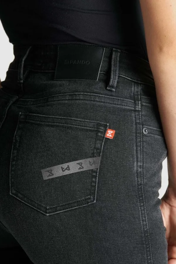 Pando Moto Kusari Lady Motorjeans Black> Motorjeans