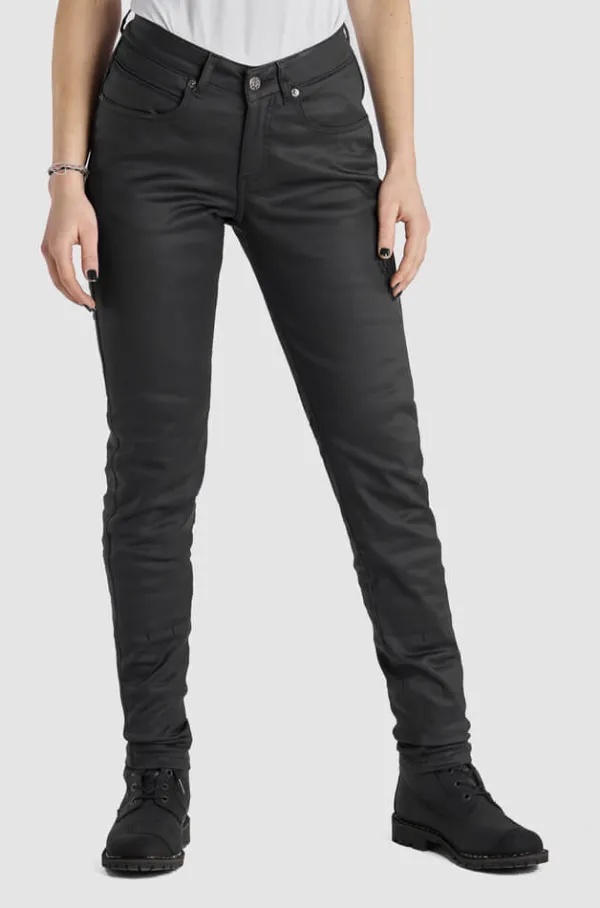 Pando Moto Lorica Lady Motorjeans Black> Motorbroeken