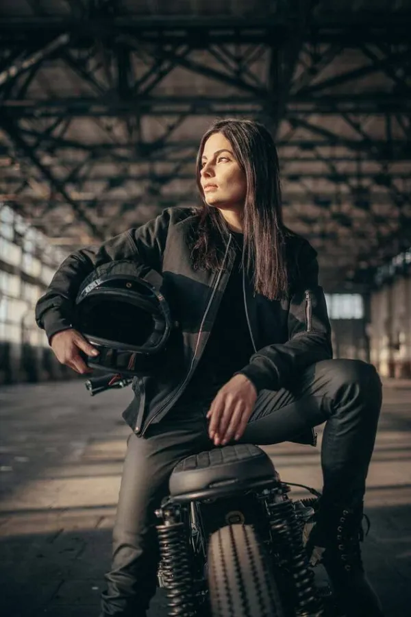 Pando Moto Lorica Lady Motorjeans Black> Motorbroeken