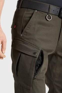 Pando Moto Mark Motorjeans Olive> Motorbroeken