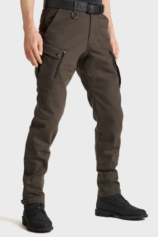 Pando Moto Mark Motorjeans Olive> Motorbroeken