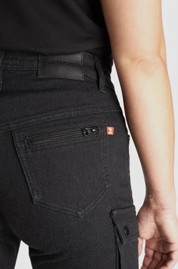 Pando Moto Mila Cargo Motorjeans Black> Motorbroeken|Motorjeans