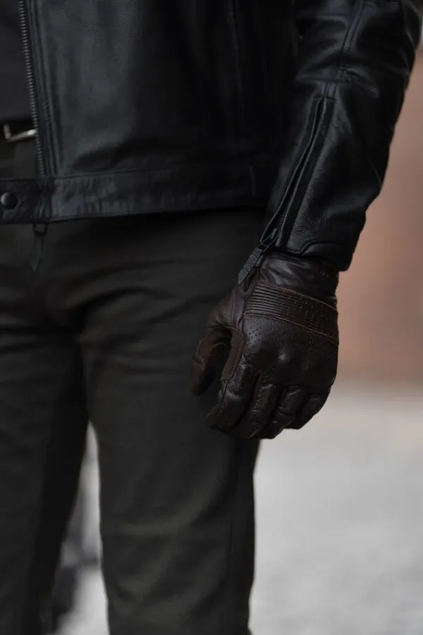 Pando Moto Onyx Gloves Brown> Motorhandschoenen