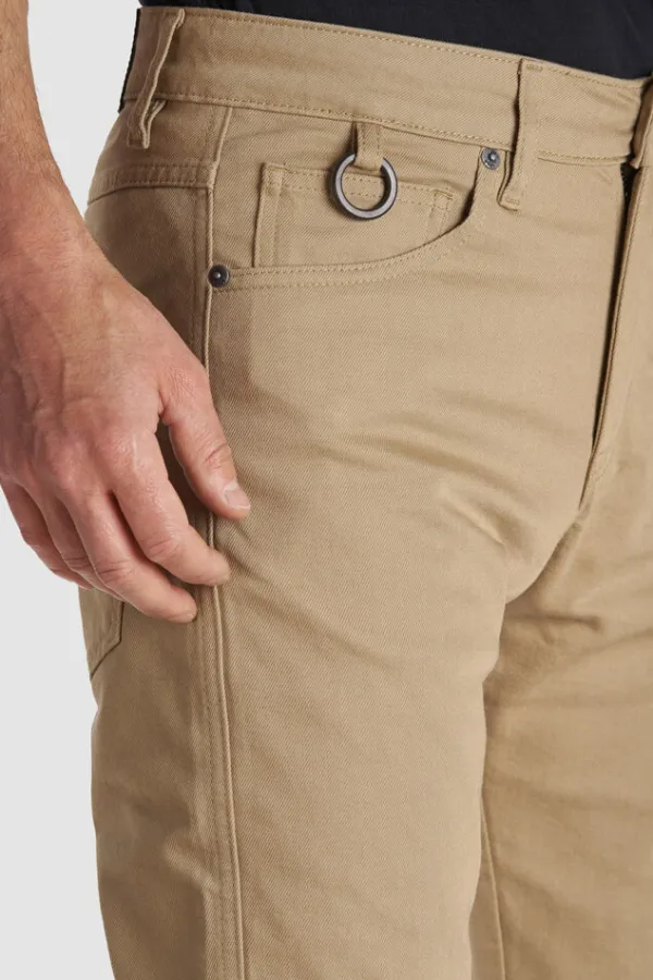 Pando Moto Robby Slim Motorjeans Beige> Motorjeans