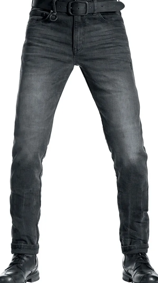 Pando Moto Robby Slim Motorjeans Black> Motorjeans
