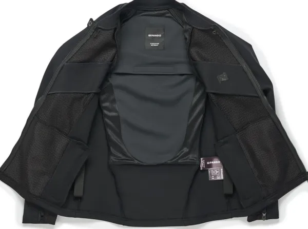 Pando Moto Stealth AAA Men Motorjas Black> Motorjassen