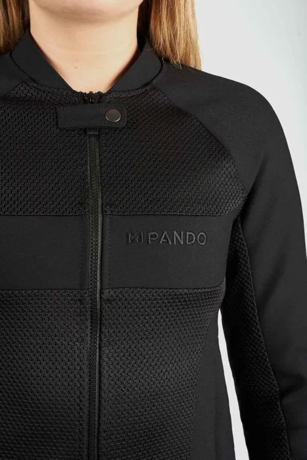 Pando Moto Stealth AAA Women Motorjas Black> Motorjassen