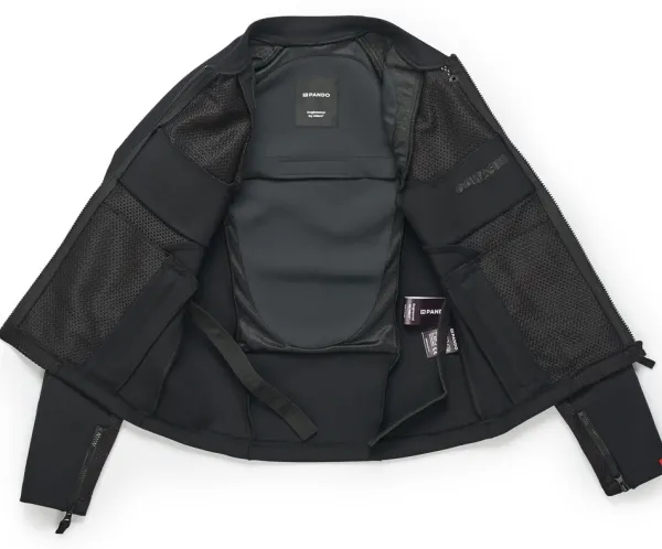 Pando Moto Stealth AAA Women Motorjas Black> Motorjassen