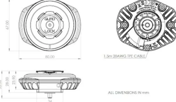 Quad Lock Wireless Charging Head Waterproof V2 Wireless Charging Head Waterproof V2> Telefoonhouders
