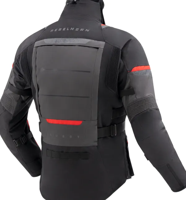 Rebelhorn Cubby 5 Motorjas Black/Anthracite/Red> Motorjassen