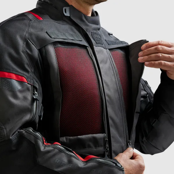 Rebelhorn Cubby 5 Motorjas Black/Anthracite/Red> Motorjassen