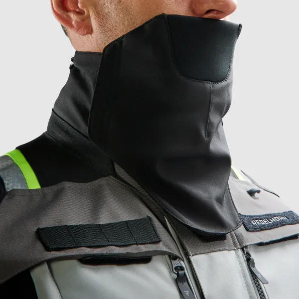 Rebelhorn Cubby 5 Motorjas Black/Grey/Fluo Yellow> Motorjassen