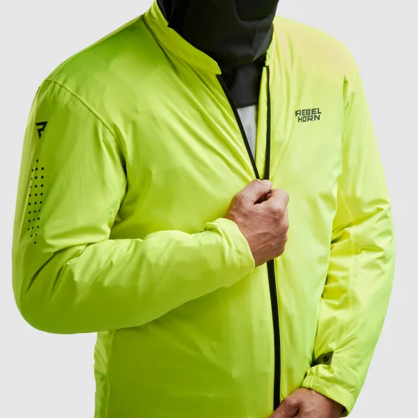 Rebelhorn Cubby 5 Motorjas Black/Grey/Fluo Yellow> Motorjassen