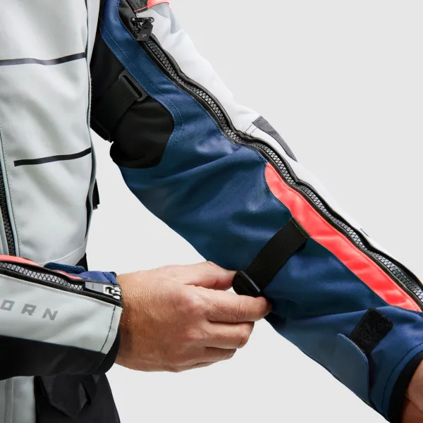 Rebelhorn Cubby 5 Motorjas Blue/Grey/Red> Motorjassen