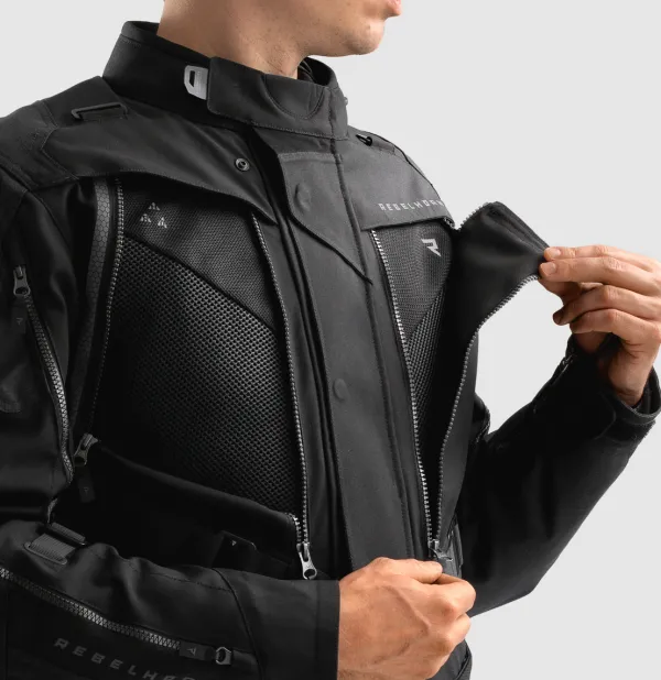 Rebelhorn Hardy 3.0 Motorjas Black> Motorjassen
