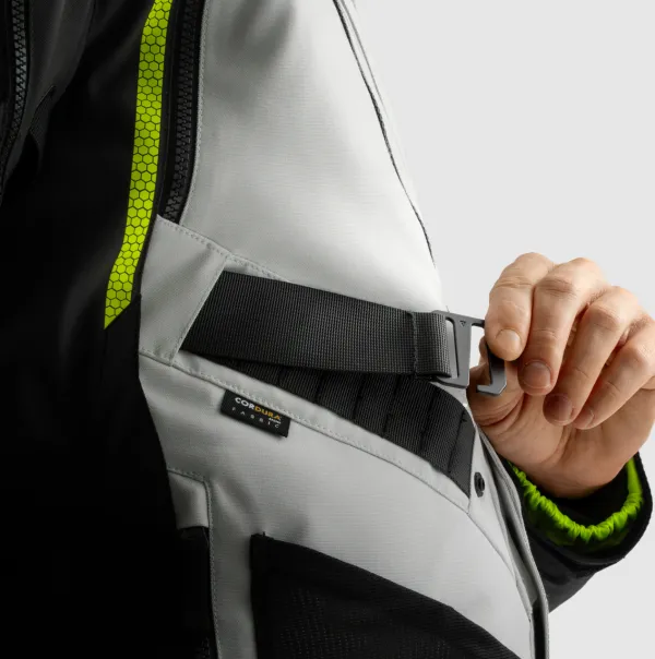 Rebelhorn Hardy 3.0 Motorjas Black/Grey/Fluo Yellow> Motorjassen