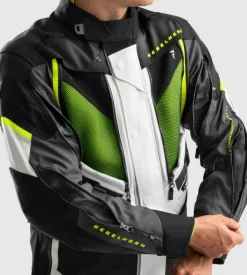 Rebelhorn Hardy 3.0 Motorjas Black/Grey/Fluo Yellow><noscript><img width=