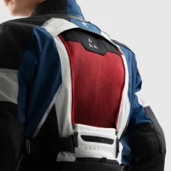 Rebelhorn Hardy 3.0 Motorjas Blue/Grey/Red> Motorjassen