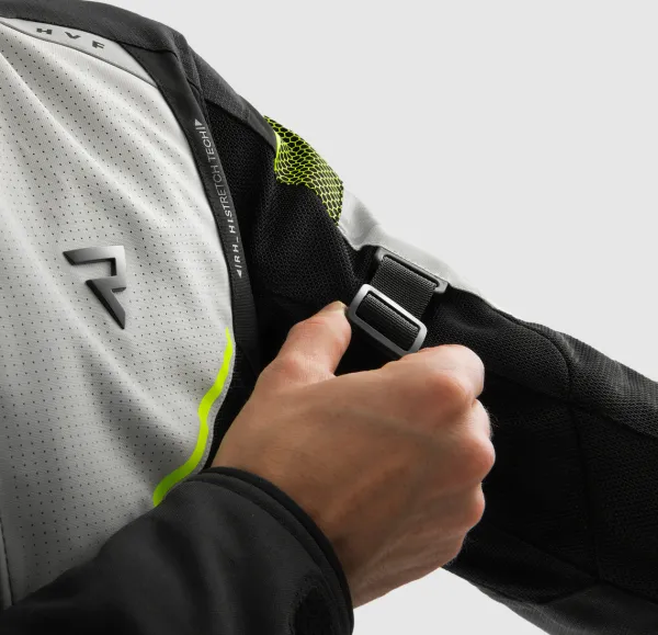Rebelhorn Hiflow 5 Motorjas Black/Grey/Fluo Yellow> Motorjassen