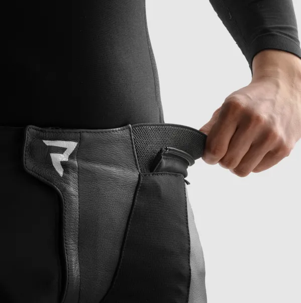Rebelhorn Inferno Motorbroek Black/White> Motorbroeken