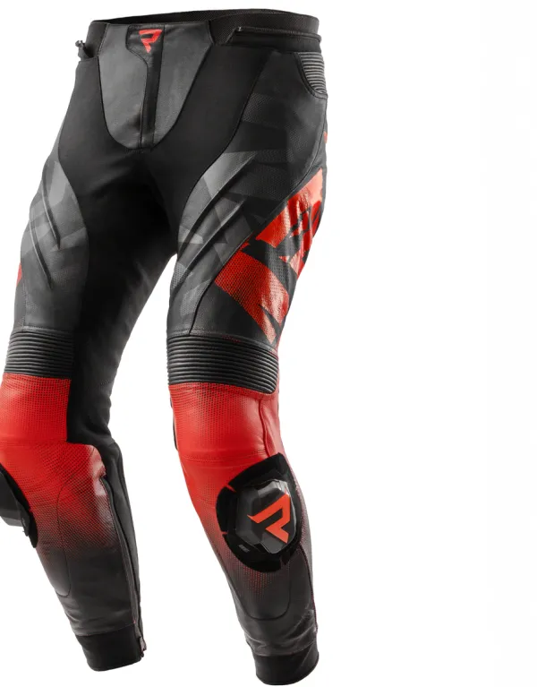 Rebelhorn Inferno Motorbroek Black/Fluo Red> Motorbroeken