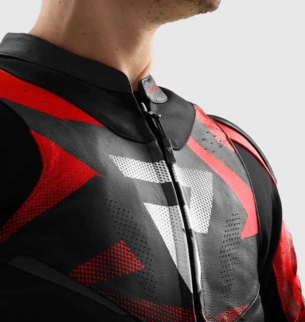 Rebelhorn Inferno Motorjas Black/Blue/White/Red> Motorjassen