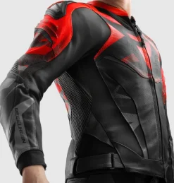 Rebelhorn Inferno Motorjas Black/Fluo Red><noscript><img width=