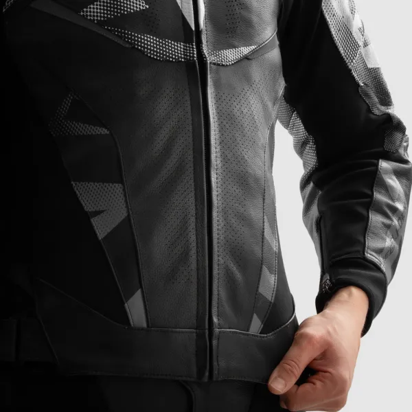 Rebelhorn Inferno Motorjas Black/White> Motorjassen