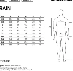Rebelhorn Rain Two-Piece Waterproof Suit Black><noscript><img width=