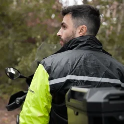 Rebelhorn Rain Two-Piece Waterproof Suit Black/Fluo Yellow><noscript><img width=
