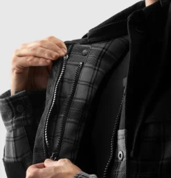Rebelhorn Shifter Shirt Motorhoodie Black/Grey> Motorhoodies|Motorjassen