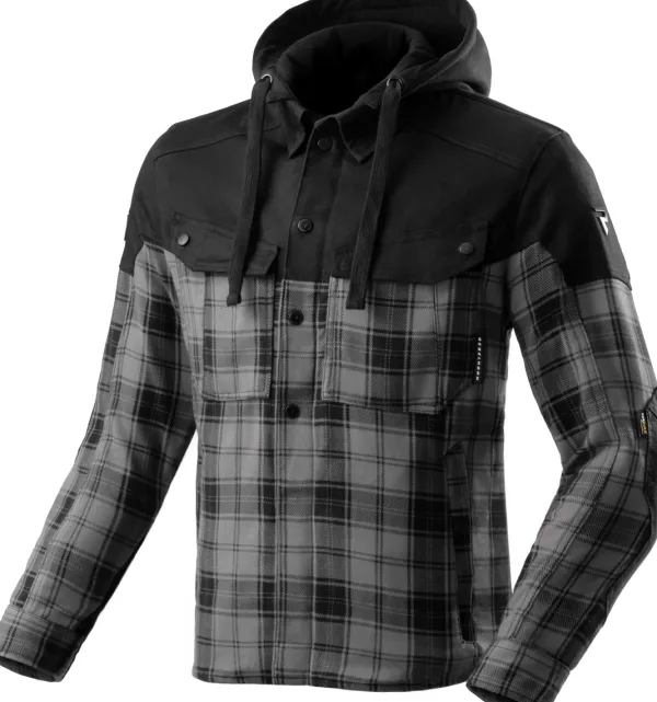 Rebelhorn Shifter Shirt Motorhoodie Black/Grey> Motorhoodies|Motorjassen