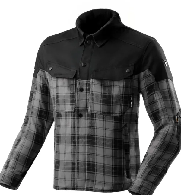 Rebelhorn Shifter Shirt Motorhoodie Black/Grey> Motorhoodies|Motorjassen