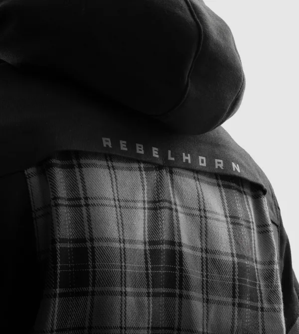 Rebelhorn Shifter Shirt Motorhoodie Black/Grey> Motorhoodies|Motorjassen
