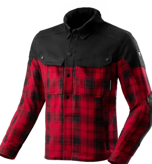 Rebelhorn Shifter Shirt Motorhoodie Black/Red> Motorhoodies|Motorjassen