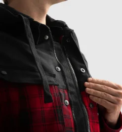 Rebelhorn Shifter Shirt Motorhoodie Black/Red> Motorhoodies|Motorjassen