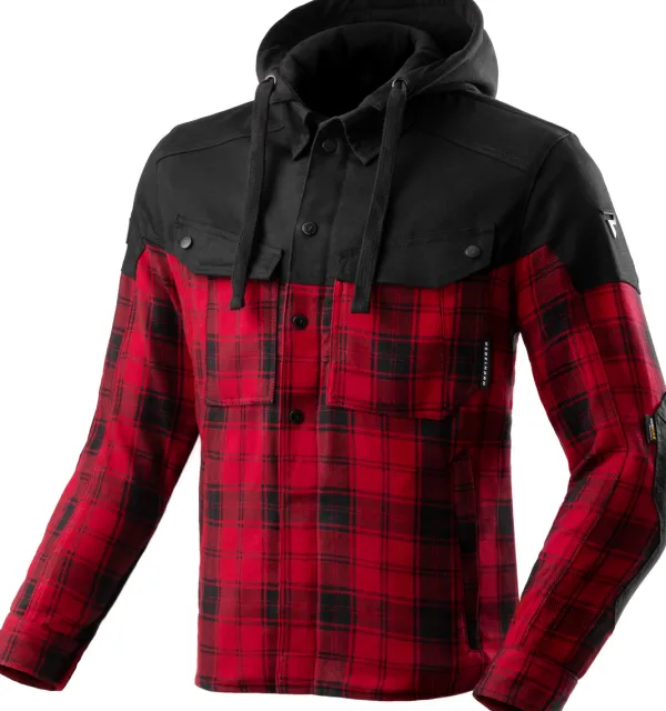 Rebelhorn Shifter Shirt Motorhoodie Black/Red> Motorhoodies|Motorjassen