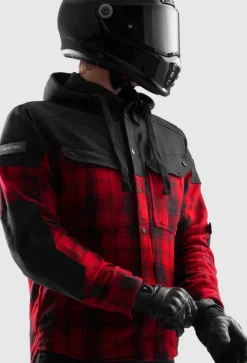 Rebelhorn Shifter Shirt Motorhoodie Black/Red><noscript><img width=
