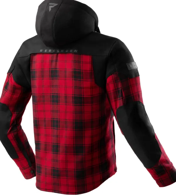 Rebelhorn Shifter Shirt Motorhoodie Black/Red> Motorhoodies|Motorjassen