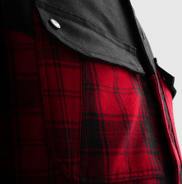 Rebelhorn Shifter Shirt Motorhoodie Black/Red> Motorhoodies|Motorjassen