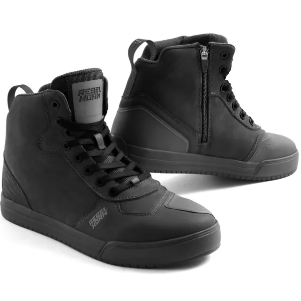 Rebelhorn Spike WP Shoes Black>Heren Heren Motorschoenen|Casual Motorschoenen