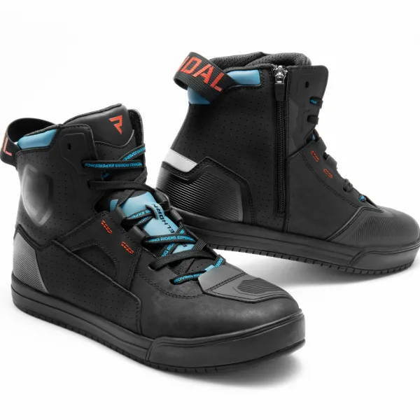 Rebelhorn Vandal 2 Shoes Black/Blue/Red>Heren Heren Motorschoenen|Casual Motorschoenen