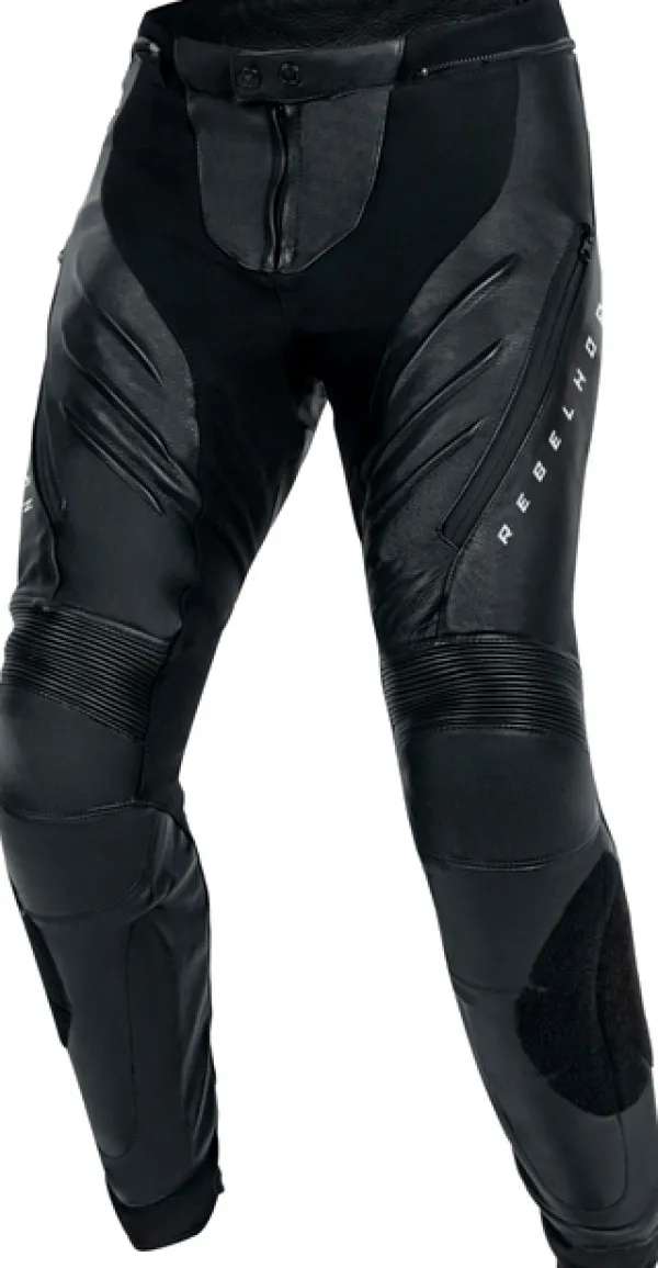 Rebelhorn Veloce Motorbroek Black/White> Motorbroeken