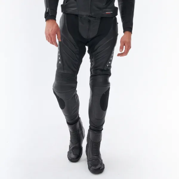 Rebelhorn Veloce Motorbroek Black/White> Motorbroeken