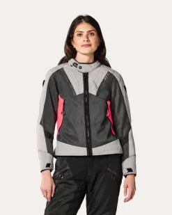 REV'IT Airwave 4 Ladies Motorjas Grey/Pink> Motorjassen